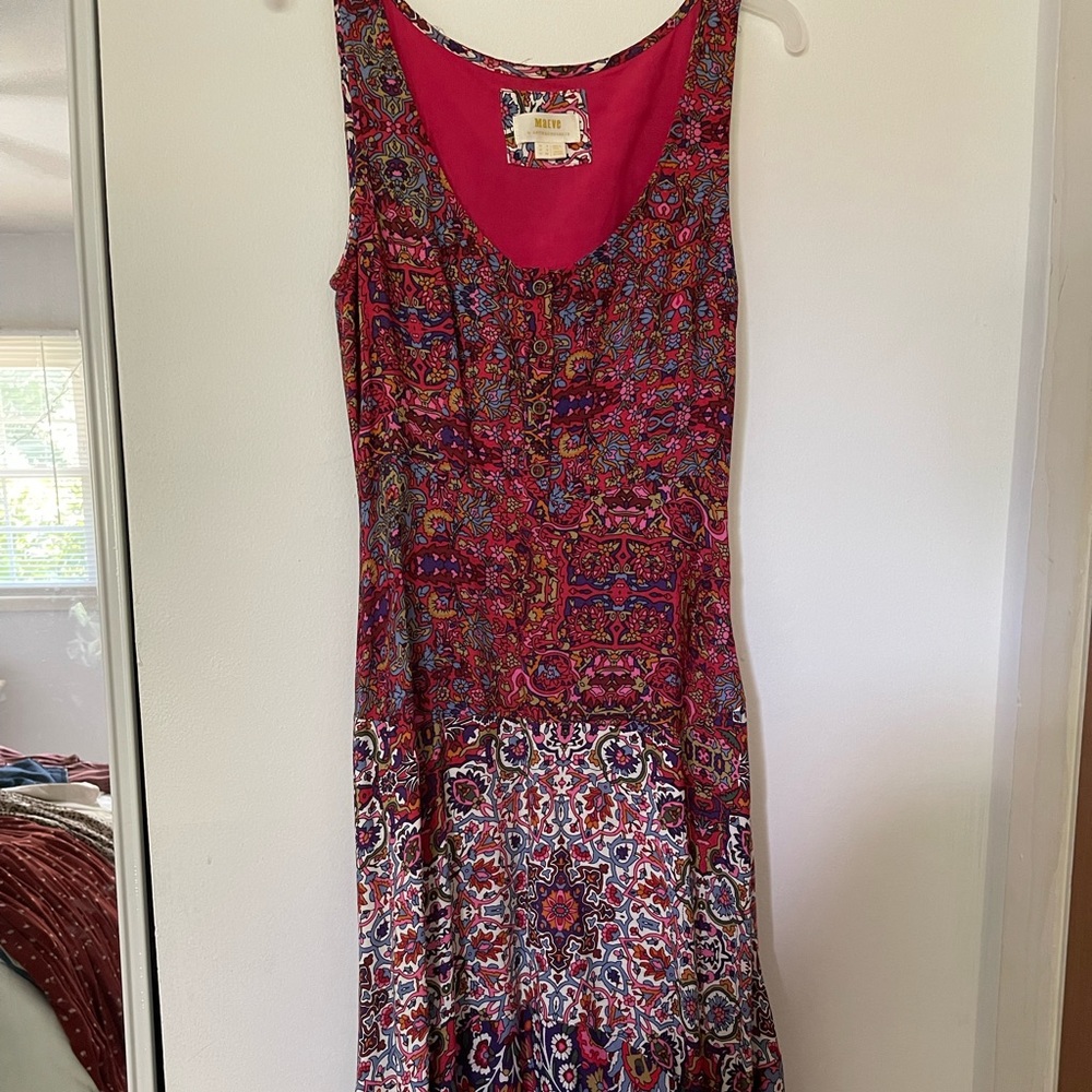 Anthropologie dress. Patterned/multicolored. So pretty!!